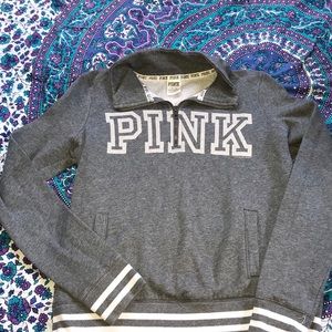 Pink half zip